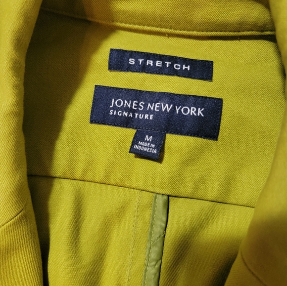 Jones New York Suit Separates Jacket Medium Green Gold - Picture 3 of 8